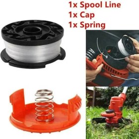 Resim Mingjin Shop 1 1 Takım Stili Black Decker Line Dize Yaylı Giyotin Ot Yiyen Yedekler 30FT AF-100AND Rcp Için Yedek Makara Kapağı Kapağı (Yurt Dışından) 