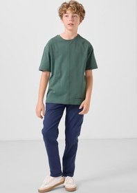 Resim TOMMY LIFE Standart Fit Dokuma Hafif Esnek Chino Erkek Çocuk Pantolon, T17EG-11272 
