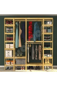 Resim Fokai Wood Maya - Açık Ahşap Gardırop 