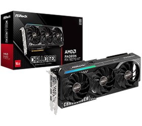 Resim Asrock Radeon RX 9070 XT Challenger 16 GB GDDR6 256 Bit Ekran Kartı 90-GA61ZZ-00UANF 