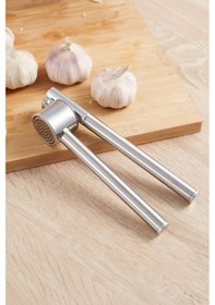 Resim Paslanmaz Çelik Sarımsak Ezici Dayanıklı Ve Pratik Mutfak Yardımcı Aparatı Çelik 