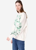 Resim Comfort Fit Kadın Ekru Sweatshirt Colin's