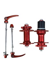 Resim SARİSSA BİSİKLET Forte Gt Xbyc 680 Bisiklet Hub Sesli Ön Arka Kaset Göbek Seti 32 Delik 6 Vida Qr Mandal Kırmızı 