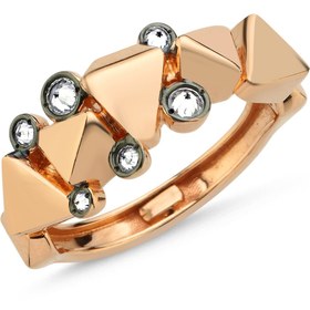 Resim Reverse Set White Diamond Ring - Rose Gold / 58 