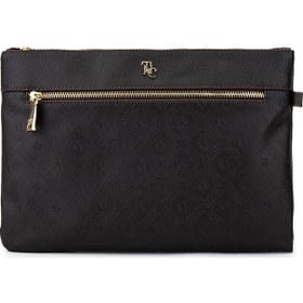 Resim Tamer Tanca Kadın Suni Deri Kahverengi Clutch Çanta 743 2337 Bn Cnt Sk25-26 Kahve Mng Kahverengi 