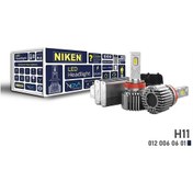 Resim Nıken 12v-24v H11 Csp Led Xenon Far Ampul Seti 6500k 24000 Lümen 90w Canbus Nova Serisi 