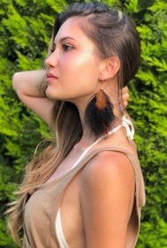 Resim OZZ Hats El Yapımı Domestik Tüylü Tekli Boho Style Bohem Tasarım Küpe 