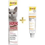 Resim Gimcat Duo Paste Tavuklu Malt Kedi Macunu 50 G + Gimcat Multivitamin 