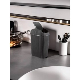 Resim Sallanır Kapaklı Mini Çöp Kovası- Ofis-Banyo-Mutfak 