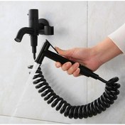 Resim Genel Markalar Fiskiyeli Taharet Musluğu Alaturka Tuvalet Musluğu Siyah Wc Bataryası 