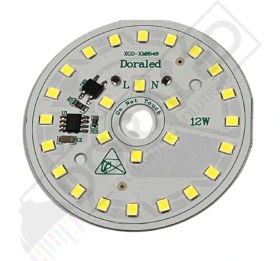 Resim Dora Led 220Volt 12Watt Smd 2835 Ledli Led Modül Beyaz 10mm Delik Çaplı 220V 12W Avize Ledi 60mm(3 Adet) 