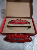 Resim Brembo Metal Kaliper Kapağı Orjinal Kırmızı Kabartmalı Yazı 4 Adet 
