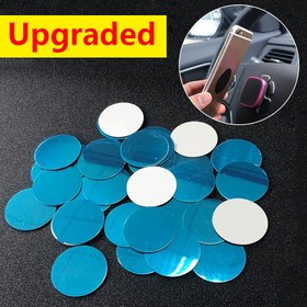 Resim 5 adet Yuvarlak Braket Manyetik Levha Mıknatıs Metal Plaka Araba Cep Telefonu Tutucu 10 adet Güçlü Manyetik Metal Plaka Evrensel Ped Sticker Mıknatıs Standı iPhone Samsung Xiaomi Kablosuz Şarj Araba Telefon Tutucu 