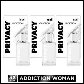 Resim Privacy Woman Addiction Kadın EDT Parfüm 3x50 ml Çiçeksi - Meyvemsi Koku 
