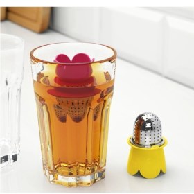 Resim Iki Parçalı Çay Süzgeci Seti, Demlik ve Bitki Çayı Için Uygun 