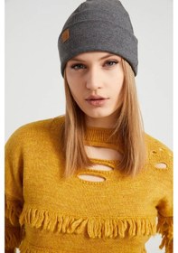 Resim Kadın Balıkçı Style %100 Pamuklu Kaşkorse, Terletmez, Ultra Hafif, Yumuşak Bere - Standart / Füme Koyu Gri Füme Koyu Gri 