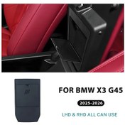 Resim Globalbloom Bmw X3 G45 2025 2026 Konsol Saklama Kutusu Siyah Araç İçi Düzenleyici Aksesuar 