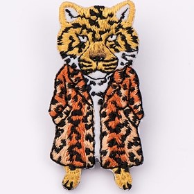 Resim 1 Adet Leopar, Unicorn Nakışlı Hayvan Yaması / Kıyafet Çanta DIY Dekoratif Desen Sticker / Küçük Kumaş Yapıştırma, Simli ve Detaylı Tasarımlar, Sırt Çantaları & Ceketler için Aplikeler, Karışık Renkler, DIY El İşi ve Aksesuarlar İçin Mükemmel 