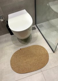 Resim Bohem Klozet Önü Paspası - Hasır Desenli 
