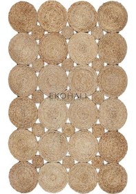 Resim Eko Halı Solo Jüt Ca-104 Natural Xw Dekoratif Jüt Kilim 