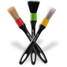 Resim Genel Markalar Detailing Brush Set 3'lü fırça seti siyah 