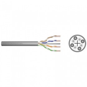 Resim DIGITUS CAT6 Utp 23AWG Gri 500m Makara LSZH ablo 0.55mm DK-1612 