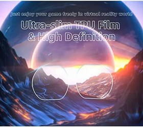 Resim PlayStation VR2 yüksek çözünürlüklü koruyucu film için mükemmel uyum sağlayan hızlı kurulum, su geçirmez, terlemeye karşı dayanıklı, toz ve çizilmeler korumalı 