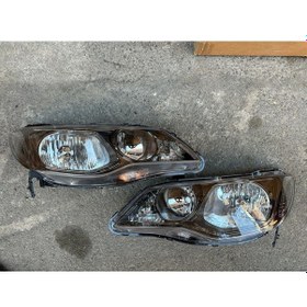 Resim Honda Makyajlı Tip Civic Sağ Sol Far Bronzlu Motorlu 2006-2011 