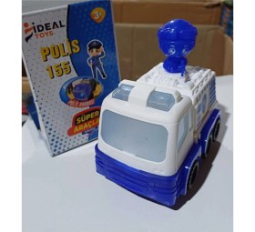 Resim Aspartam Süper Araçlar Polis 155 Oyuncak Pilli Işıklı Sesli Çarp Dön Özellikli Oyuncak Araç 