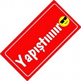 Resim Yapıştıır Yazılı Sök-tak-pratik Vantuzlu Yeni Nesil Dekor Plaka 