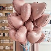 Resim 20 Adet/Pembe Kalp Alüminyum Folyo Balon Seti, Düğünler, Doğum Günleri, Yıldönümleri, Moda Partileri, Bekârlık Partileri, Bağımsızlık Günü Kutlamaları ve Yaz Parti Süslemeleri İçin Mükemmel 