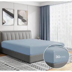 Resim Gercella 150x240 Tek Kişilik Çarşaf Mavi 