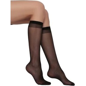 Resim Daymod Süper 15 Dizaltı Pantalon Çorabı Siyah 