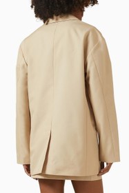 Resim Rampage Oversized Cotton Blazer, Lüks, Şık ve Rahat Oversize Blazer - Bej / 8 