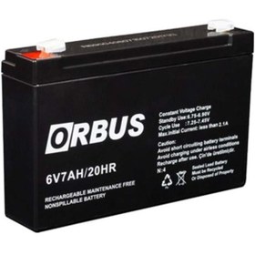 Resim ORBUS 6 Volt 7 Amper Kuru Akü (150 * 30 * 94 Mm) 