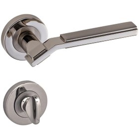 Resim Doğanlar Asos Saten Nikel Rozetli Kapı Kolu Takım-wc Kol 