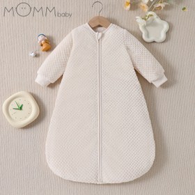 Resim Mommbaby Çocuklar İçin Rahat Peluş Uyku Torbası - Yumuşak, Sıcak & Şık Tasarım Gizli Çift Fermuarlı - Sonbahar/Kış İçin Mükemmel, Çocuklar, Temel Model 