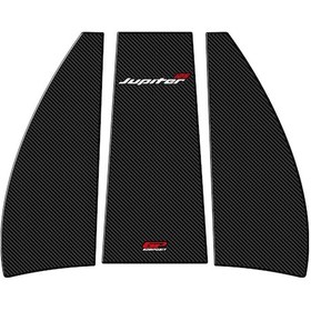 Resim GP Kompozit TVS Jupiter 110/125 2023-2024 Uyumlu Tank Pad Seti Karbon 