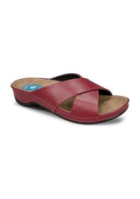 Resim Ceyo 9946-1 Topuk Jelli Anatomik Taban Kadın Terlik Bordo 36-40 001 