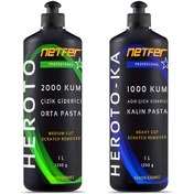 Resim Netfer 2'li Orta Kalın Pasta Set - 2x1 L 