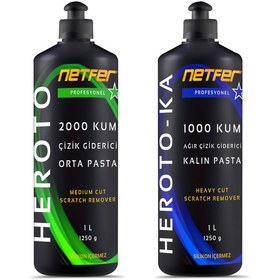 Resim Netfer 2'li Orta Kalın Pasta Set - 2x1 L 