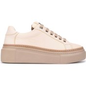 Resim Tamer Tanca Kadın Hakiki Deri Bej Sneakers & Spor Ayakkabı 1116 5022-09 Bn Ayk Sk25-26 Bej Fltr Bej 