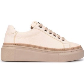 Resim Tamer Tanca Kadın Hakiki Deri Bej Sneakers & Spor Ayakkabı 1116 5022-09 Bn Ayk Sk25-26 Bej Fltr Bej 