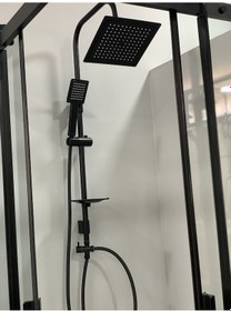 Resim Armour Armatür Siyah Robot Duş Seti 