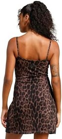 Resim adidas Seasonal Essentials Leopard Print Mini-Dress with 3-Stripes 