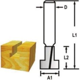 Resim Kanal Açma Fitil Freze Bıçağı 32 mm TH14512 