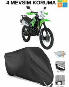 Resim AutoEN MONDİAL X-TREME MAXX 200İ KİLİT UYUMLU SU GEÇİRMEZ MOTOSİKLET BRANDASI-SİYAH 