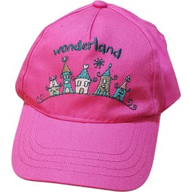 Resim Kitti Kız Bebek 1-3 Yaş Yazlık Siperli Wonderland Pamuklu Şapka 48 Cm 