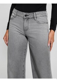 Resim Guess Sexy Palazzo Kadın Jean Pantolon W5ra96d5m31 Gri 