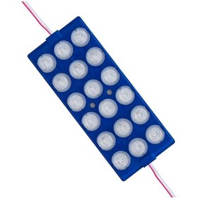 Resim Mavi Modül Led - 12v 6w Mavi Led 18'li - Mavi Profesyonel Modül Led 18 Ledli - 1 Adet 